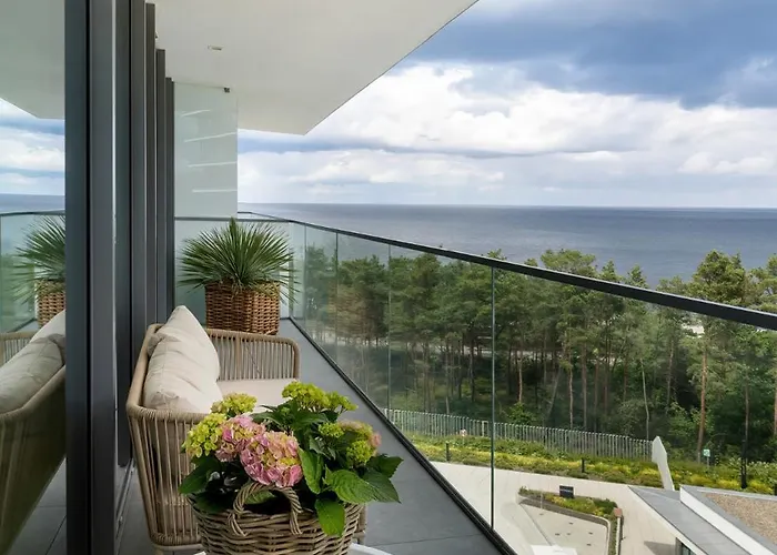 公寓 Waveview 5Th Floor Baltic View Pool In Building Perfekt Lumare *