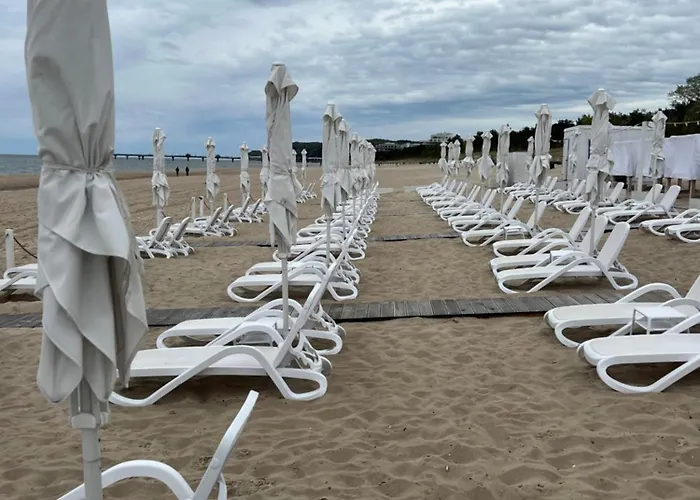 公寓 Waveview 5Th Floor Baltic View Pool In Building Perfekt Lumare *