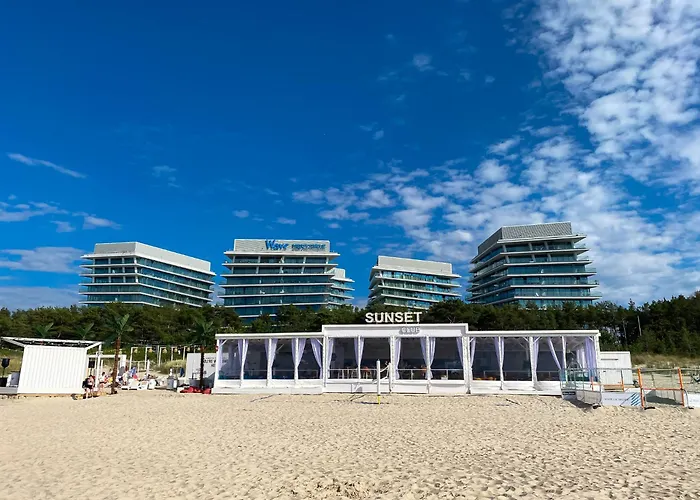 公寓 Waveview 5Th Floor Baltic View Pool In Building Perfekt Lumare *